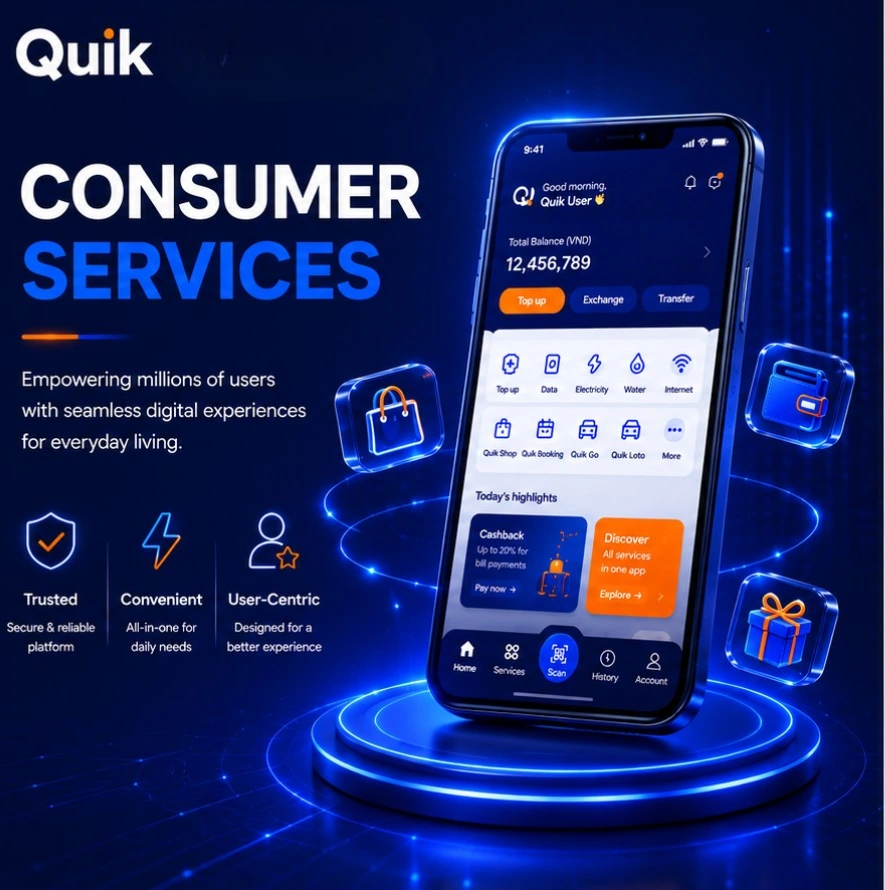 Quik consumer services illustration